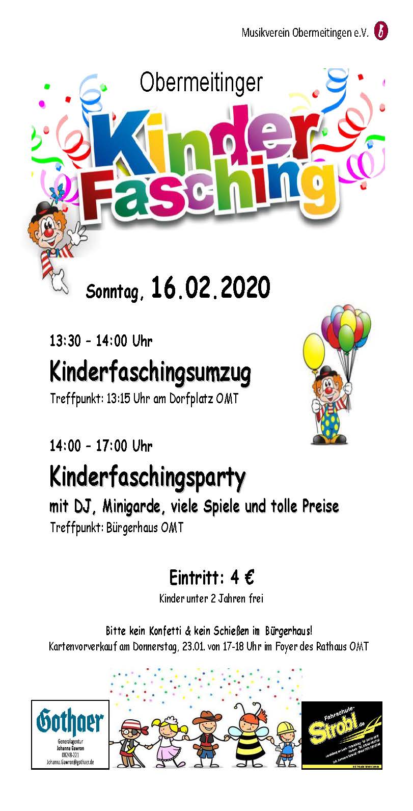 Kinderfasching 2020